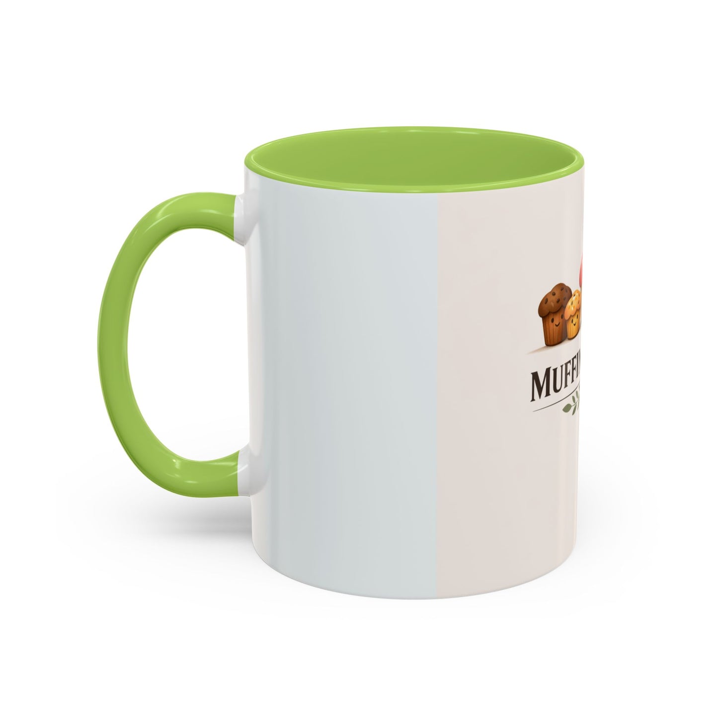 Muffins & Mum Accent Coffee Mug — Cute Baking Mom Gift (11/15 oz)