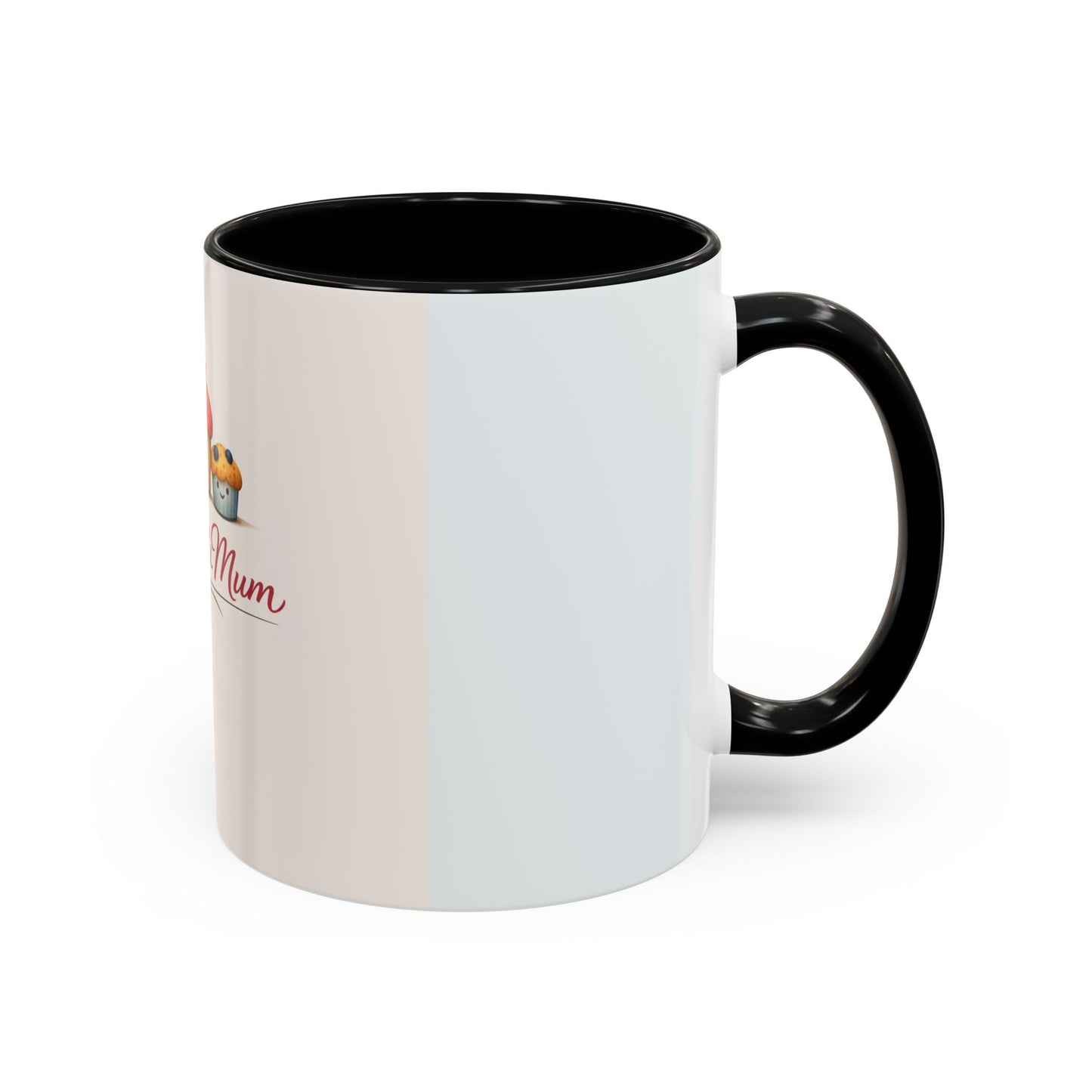 Muffins & Mum Accent Coffee Mug — Cute Baking Mom Gift (11/15 oz)