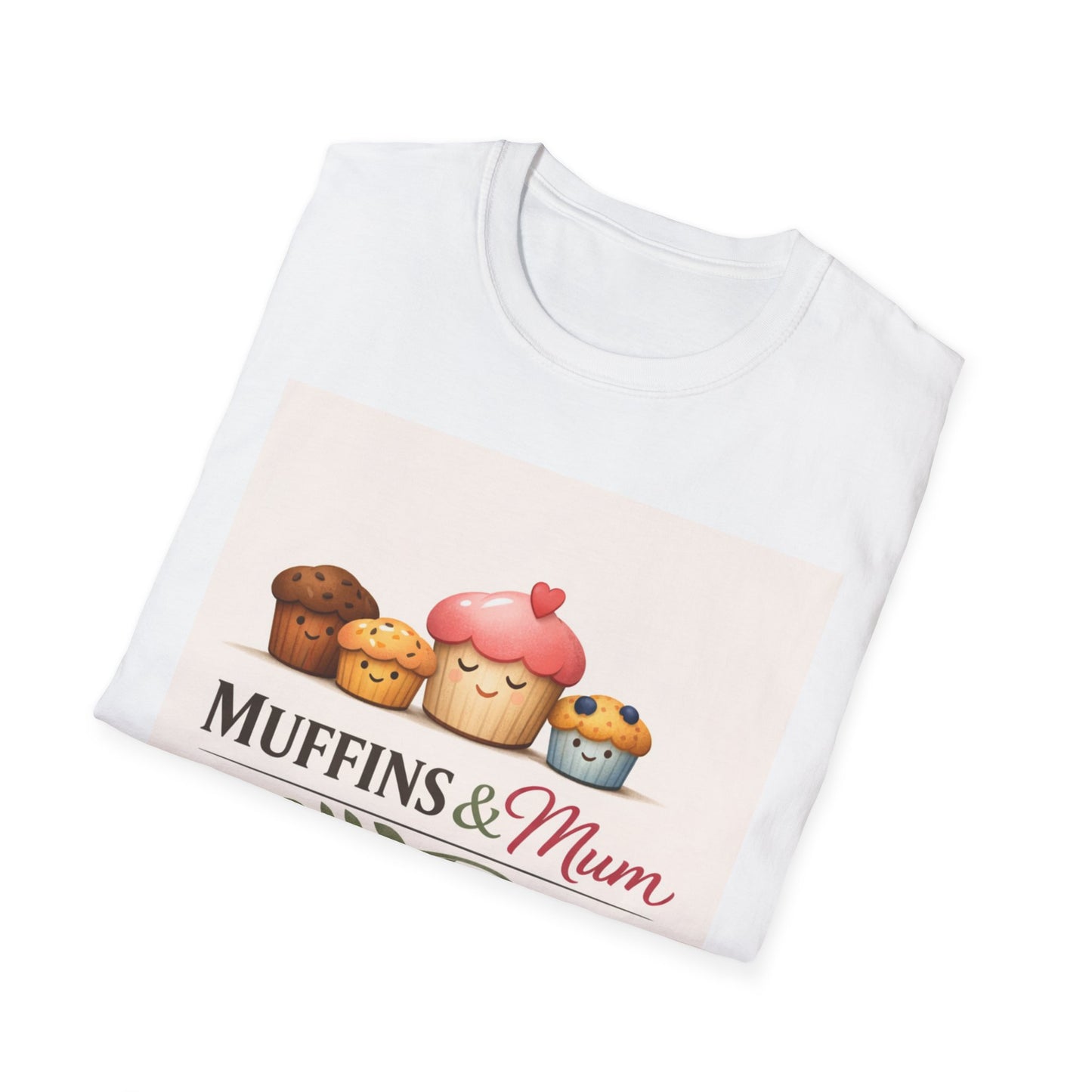 Muffins & Mum T‑Shirt — Cute Family Baking Graphic Tee