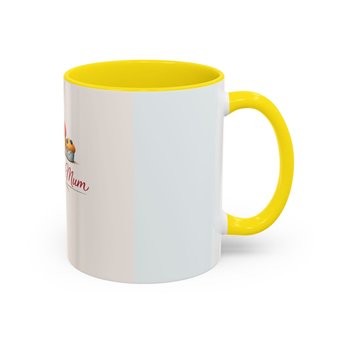 Muffins & Mum Accent Coffee Mug — Cute Baking Mom Gift (11/15 oz)