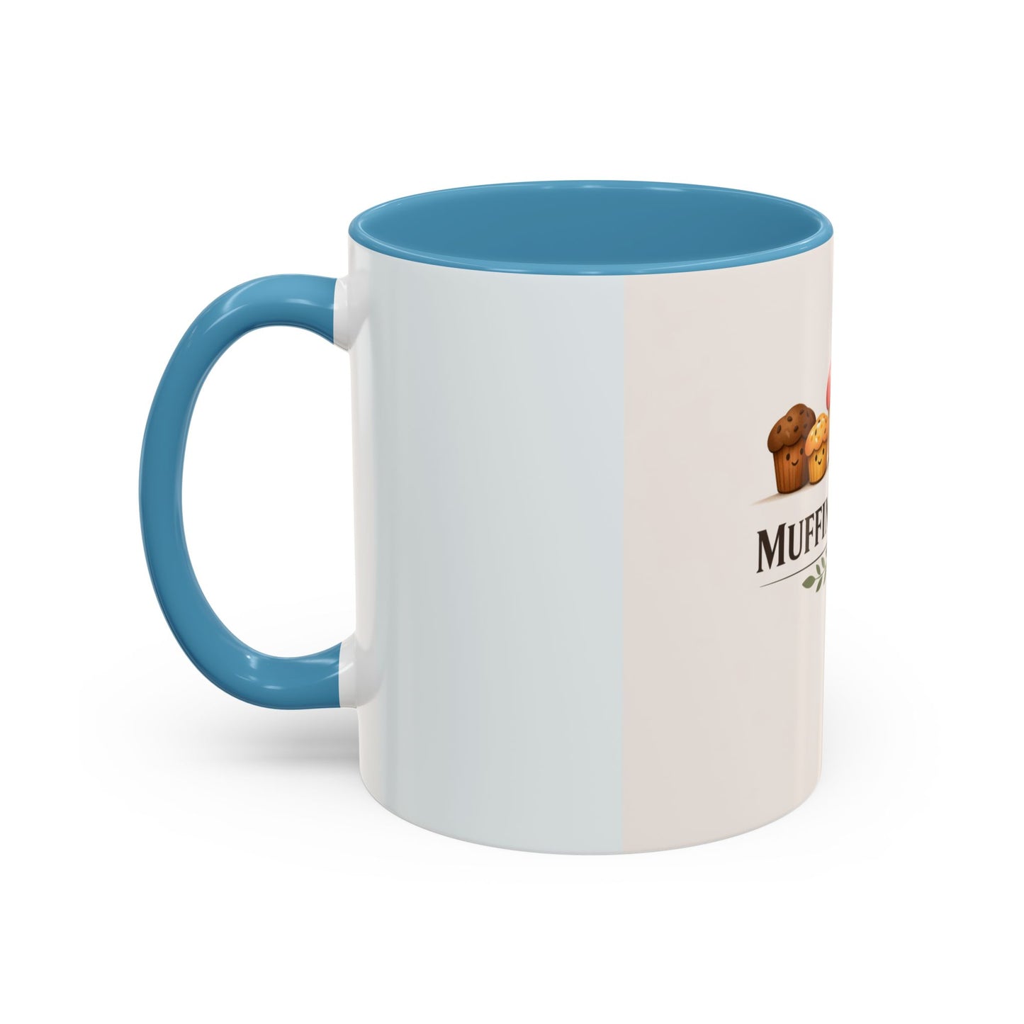 Muffins & Mum Accent Coffee Mug — Cute Baking Mom Gift (11/15 oz)