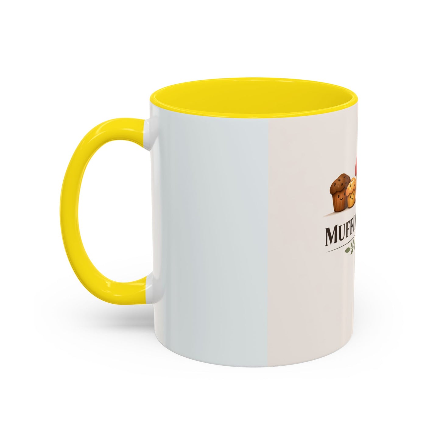 Muffins & Mum Accent Coffee Mug — Cute Baking Mom Gift (11/15 oz)