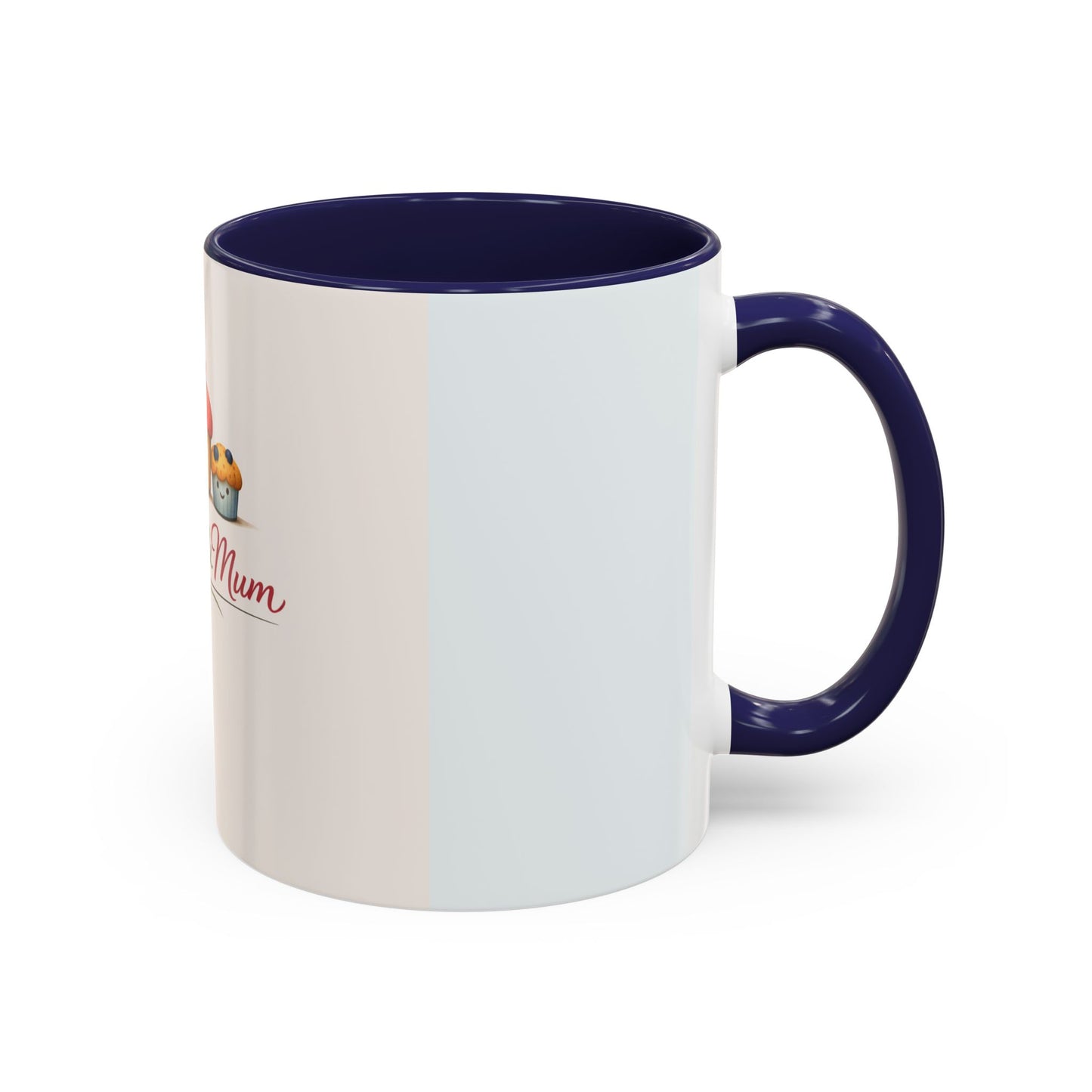 Muffins & Mum Accent Coffee Mug — Cute Baking Mom Gift (11/15 oz)