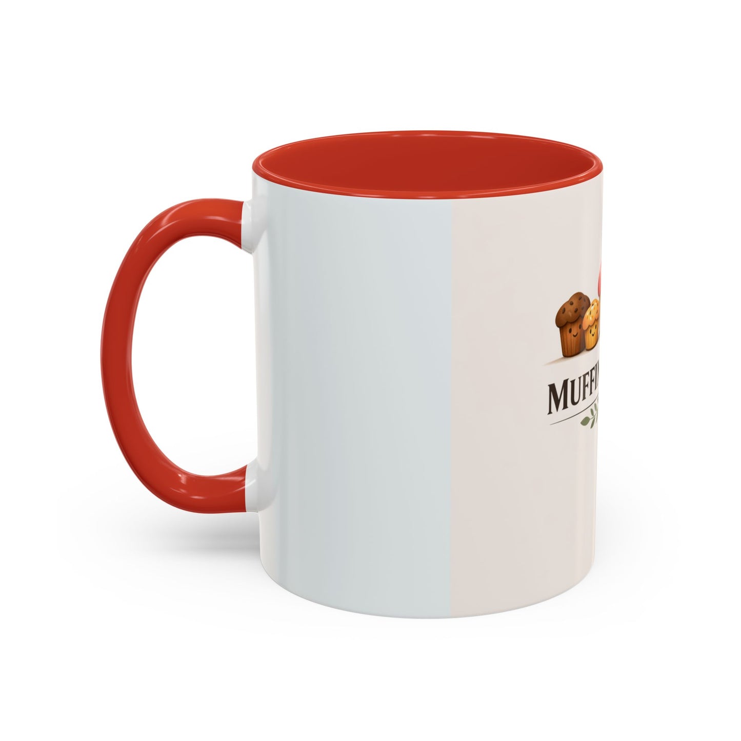 Muffins & Mum Accent Coffee Mug — Cute Baking Mom Gift (11/15 oz)