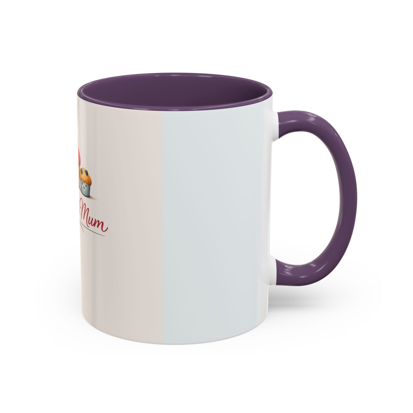 Muffins & Mum Accent Coffee Mug — Cute Baking Mom Gift (11/15 oz)