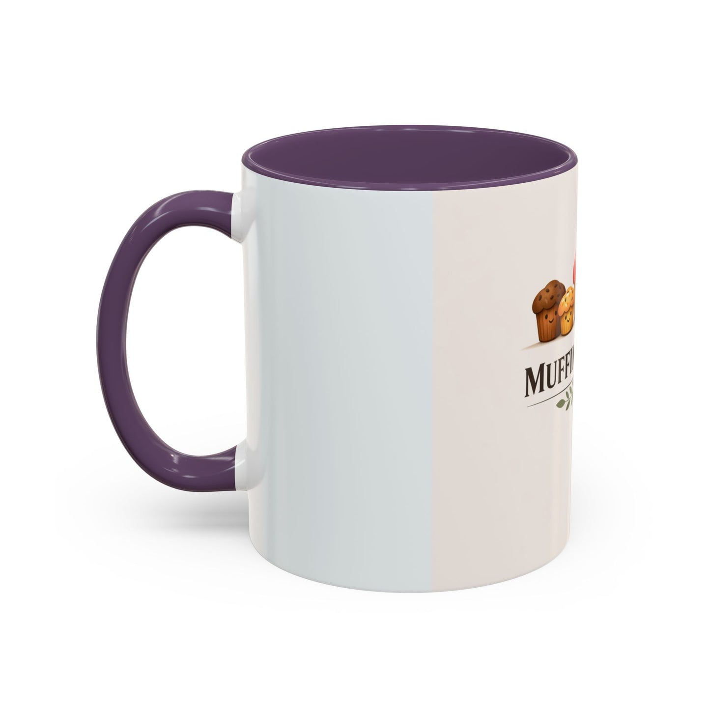 Muffins & Mum Accent Coffee Mug — Cute Baking Mom Gift (11/15 oz)
