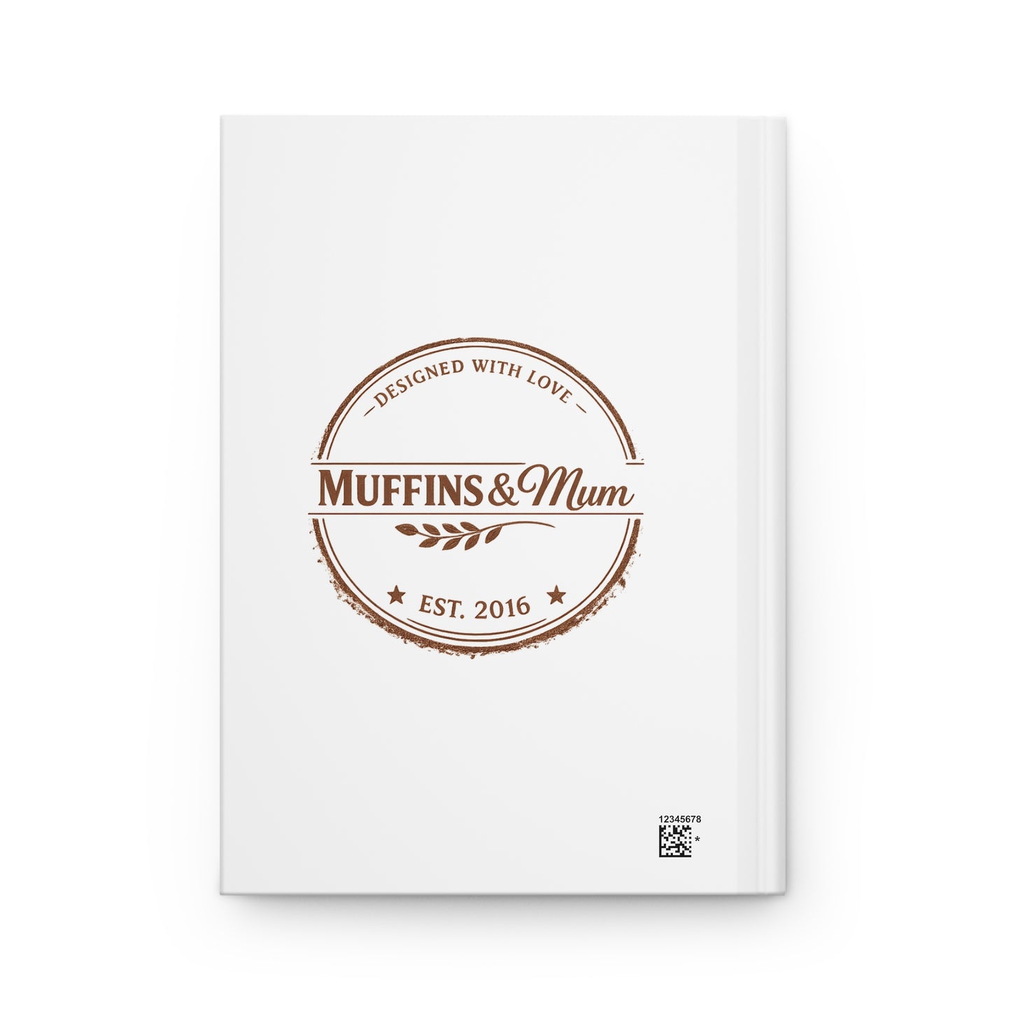 Whimsical Sunrise Mushroom Journal — Cute Muffins & Mum Logo Hardcover