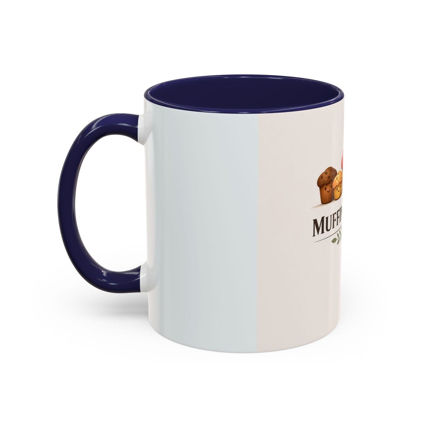 Muffins & Mum Accent Coffee Mug — Cute Baking Mom Gift (11/15 oz)