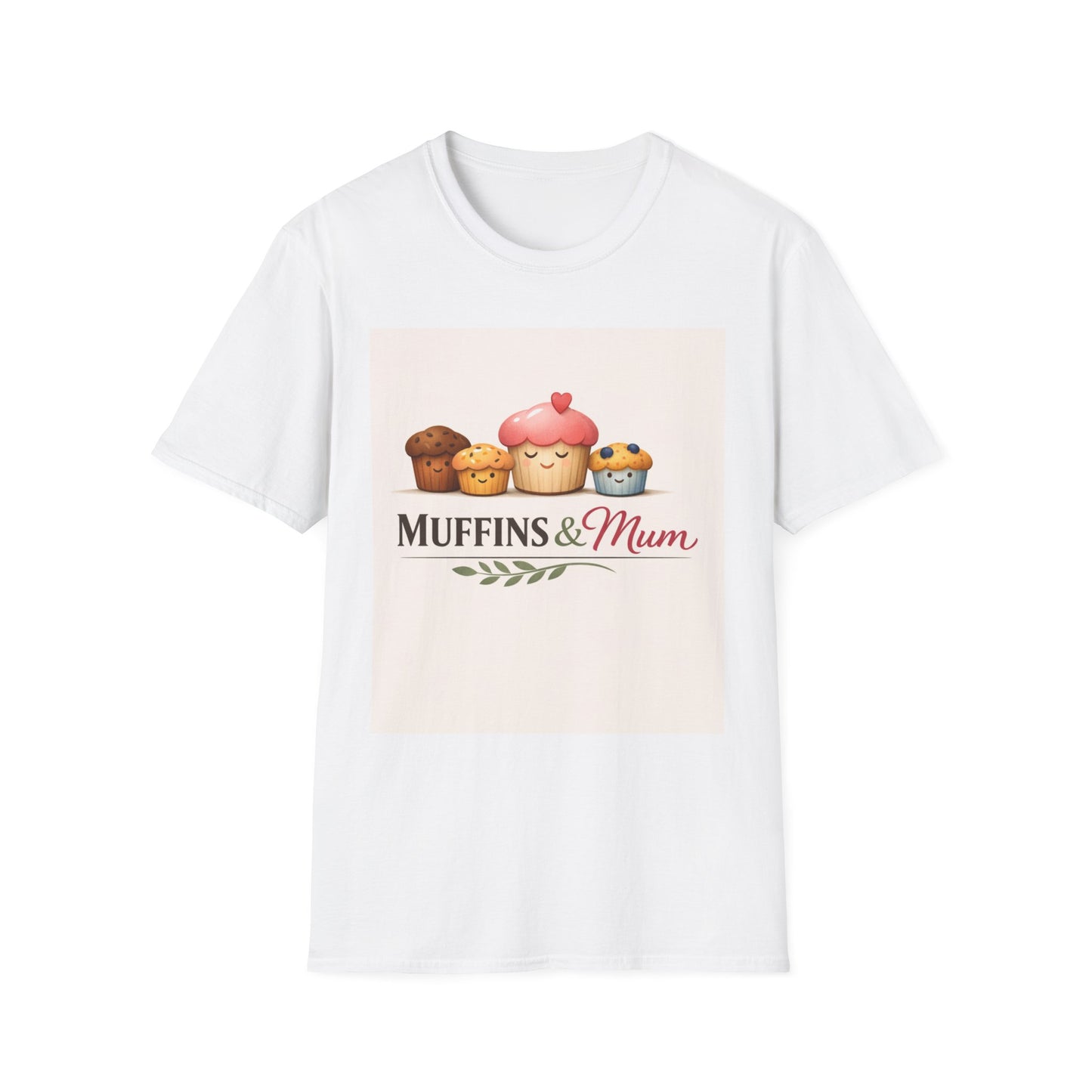 Muffins & Mum T‑Shirt — Cute Family Baking Graphic Tee