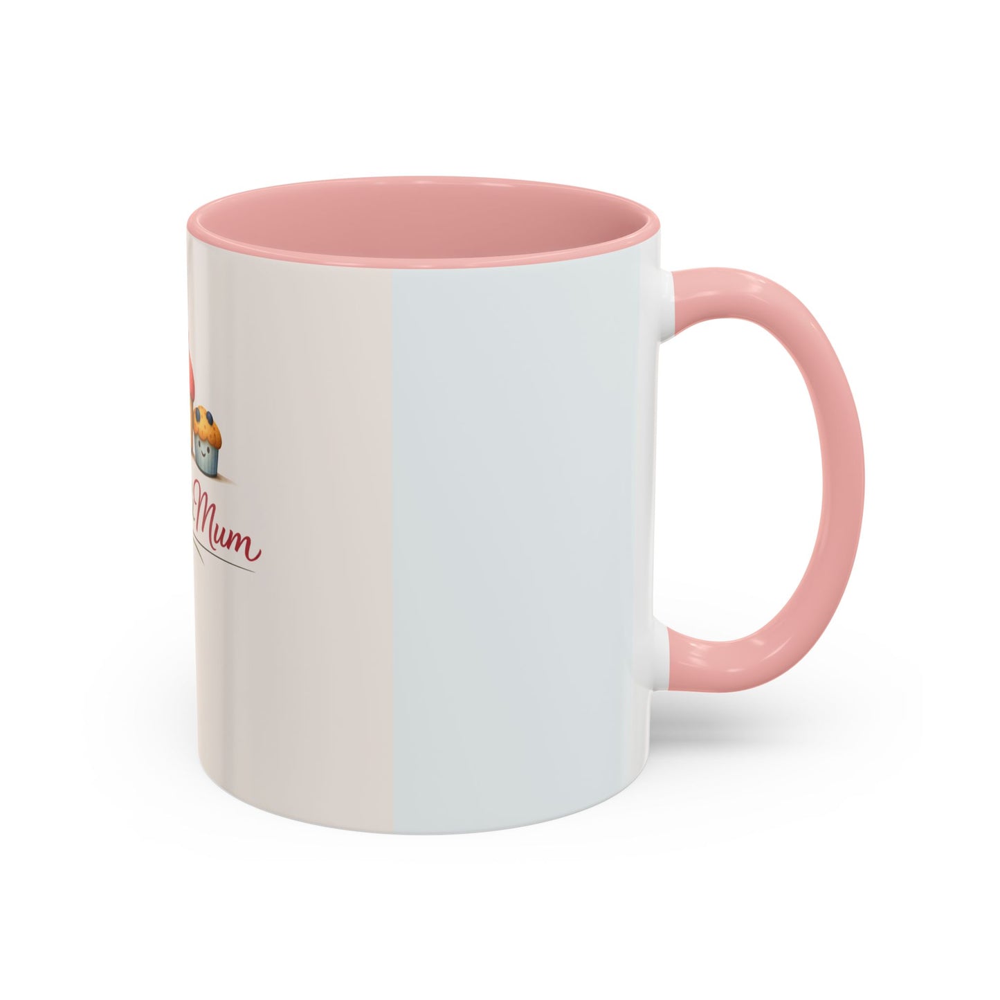 Muffins & Mum Accent Coffee Mug — Cute Baking Mom Gift (11/15 oz)