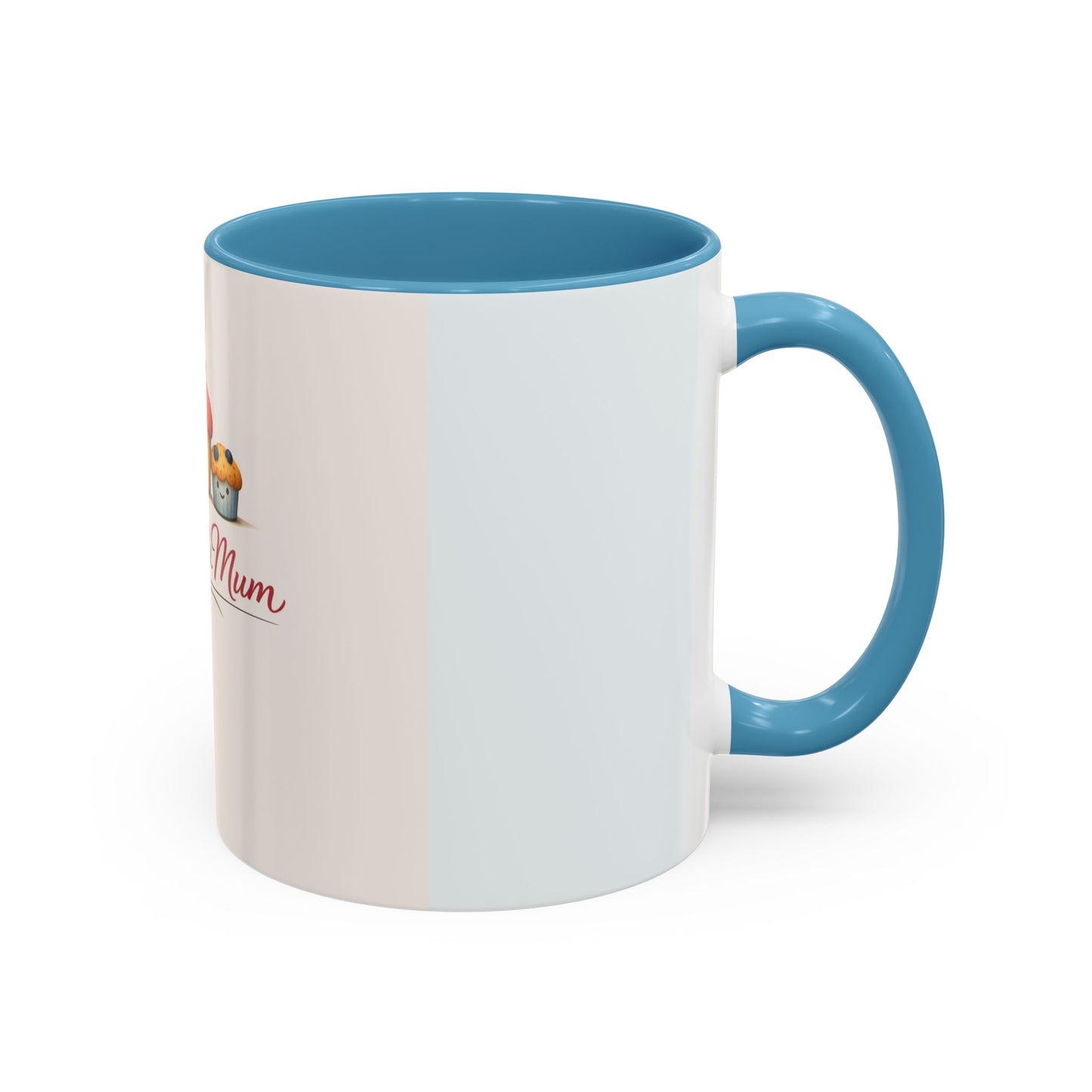 Muffins & Mum Accent Coffee Mug — Cute Baking Mom Gift (11/15 oz)